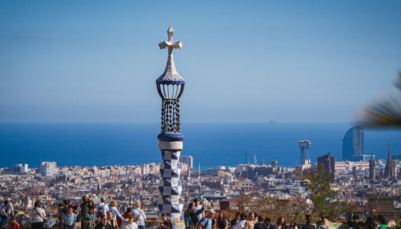 park guell terrace
